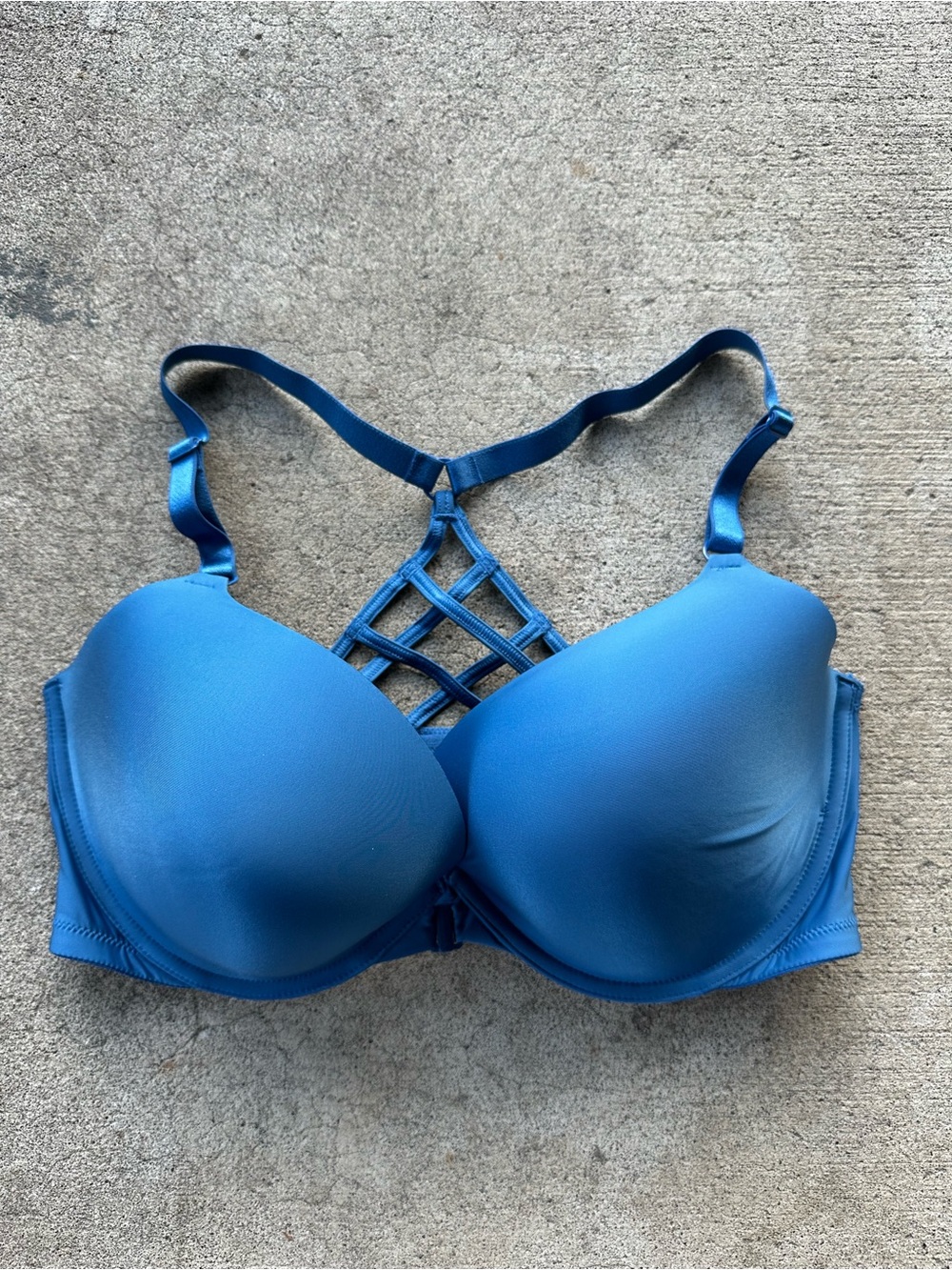 Victorias Secret Blue Front Closure Push Up Bra